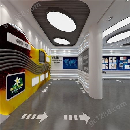 博物馆展厅设计 科技企业文化馆 商业建筑装修 3dMAX模型效果图定制